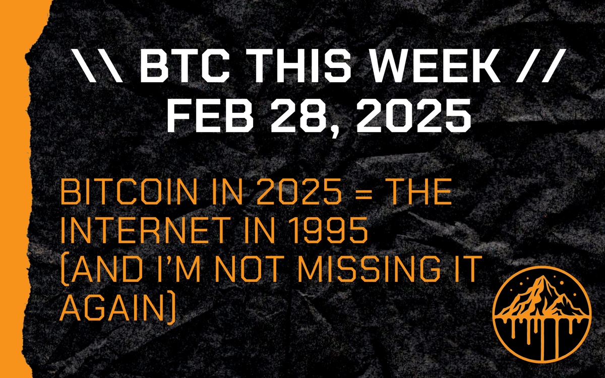 Bitcoin in 2025 = The Internet in 1995 (And I’m Not Missing It Again)