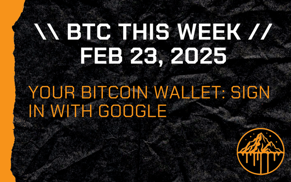 Your Bitcoin Wallet: Sign in with Google
