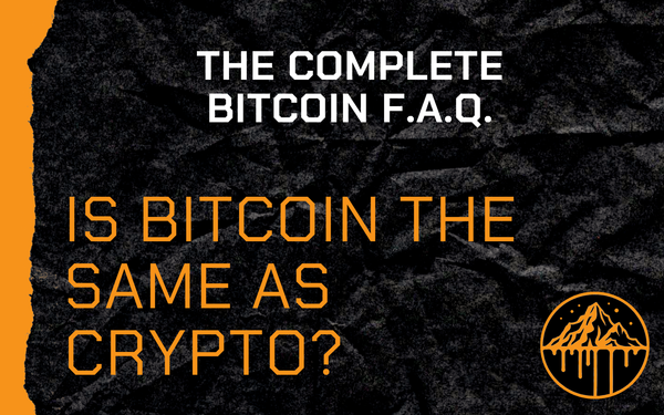 Is bitcoin the same as crypto?